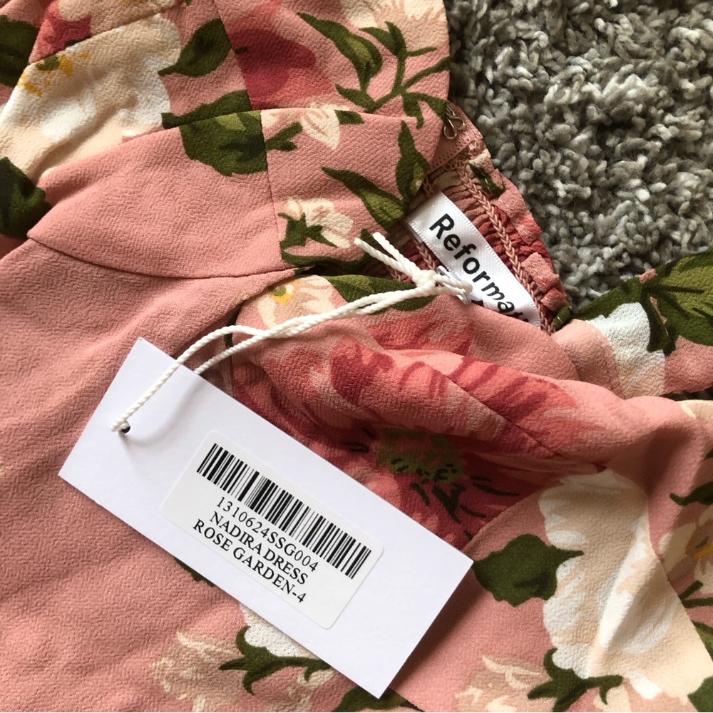 NWT Reformation Nadira Dress - Rose Garden - Picture 5 of 10